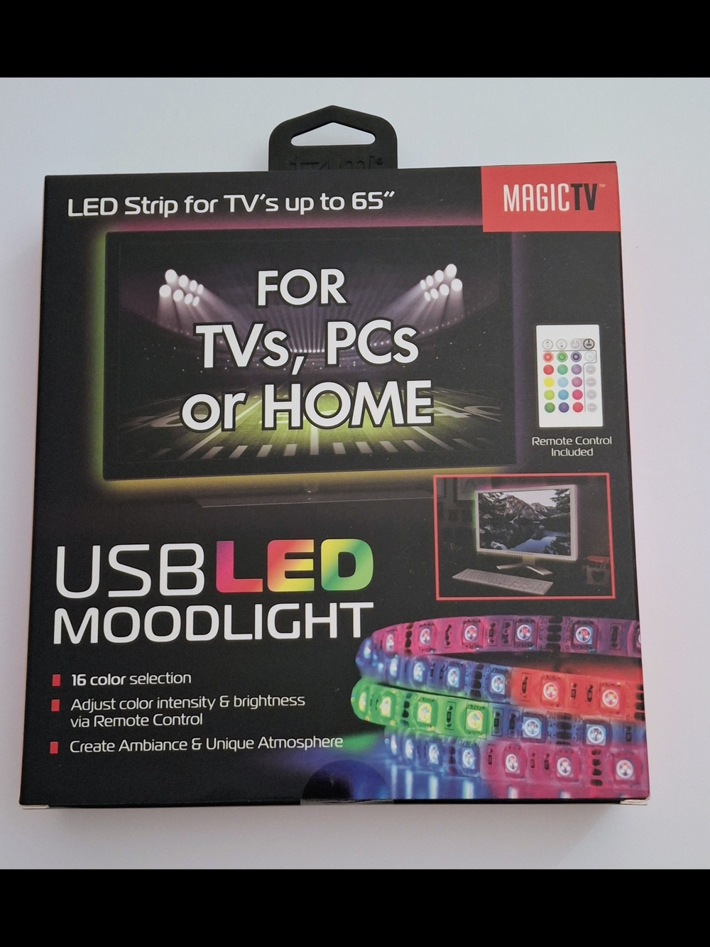 Magic USB LED Moodlight Strip - Multicolor (Red, Green, Blue)